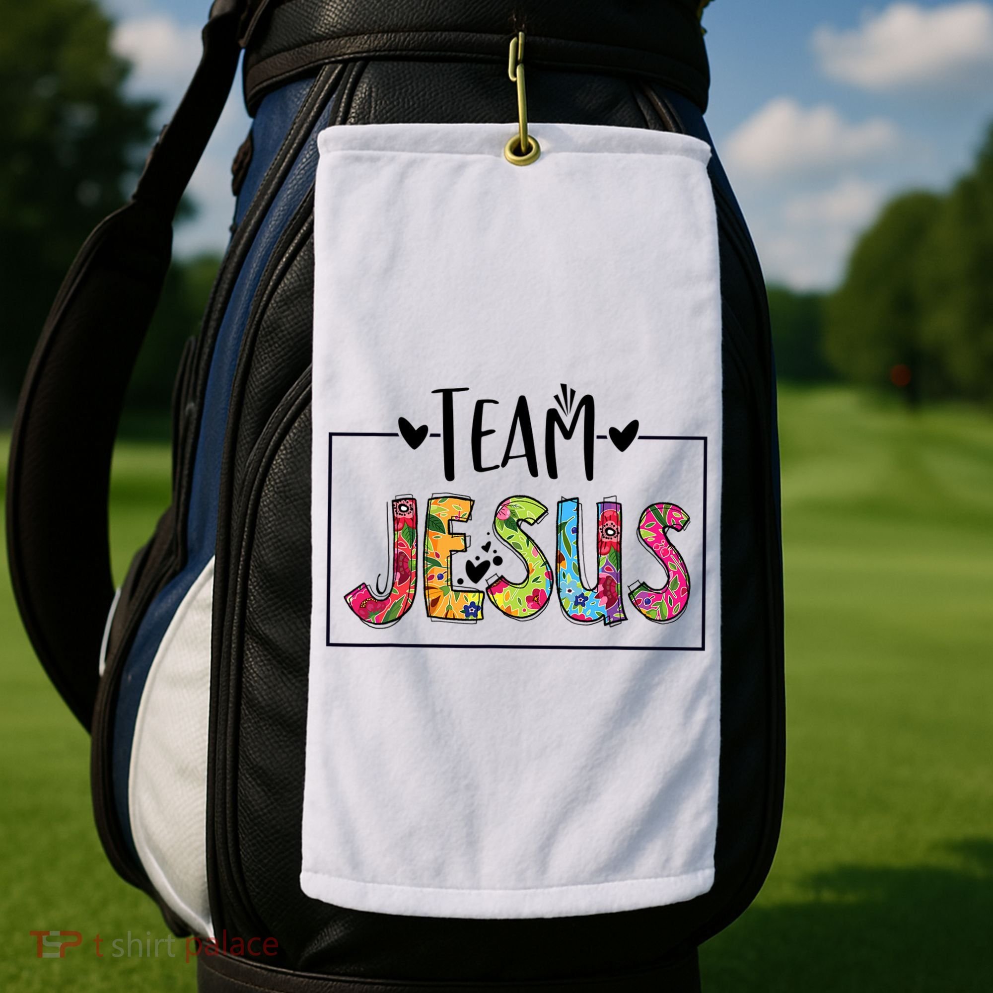 Tie Dye Team Jesus Cool Mom And Christian Thanksgiving Golf Towel