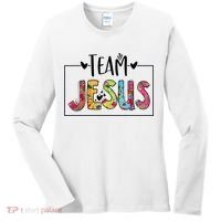 Tie Dye Team Jesus Cool Mom And Christian Thanksgiving Women's Long Sleeve Shirt thumb 0