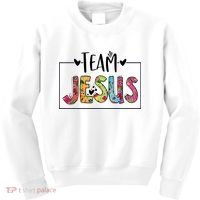 Tie Dye Team Jesus Cool Mom And Christian Thanksgiving Kids Sweatshirt thumb 0