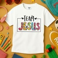 Tie Dye Team Jesus Cool Mom And Christian Thanksgiving Kids T-Shirt thumb 3