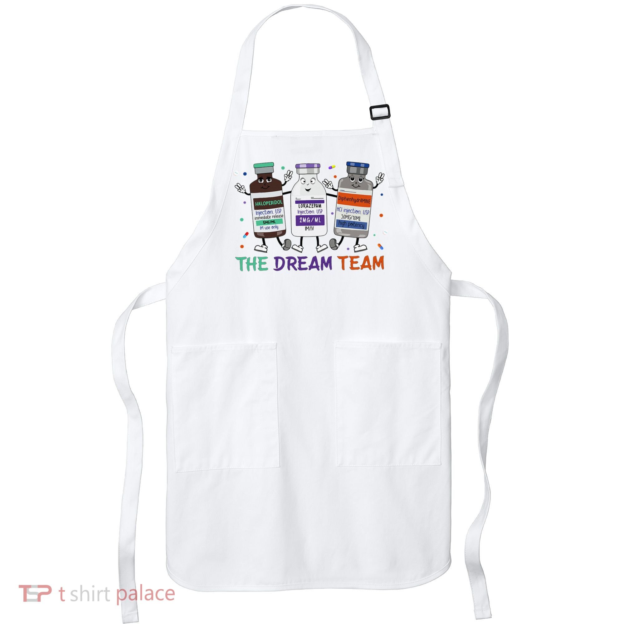 The Dream Team Retro Groovy B52 Nurse Medical Nursing Psych Apron