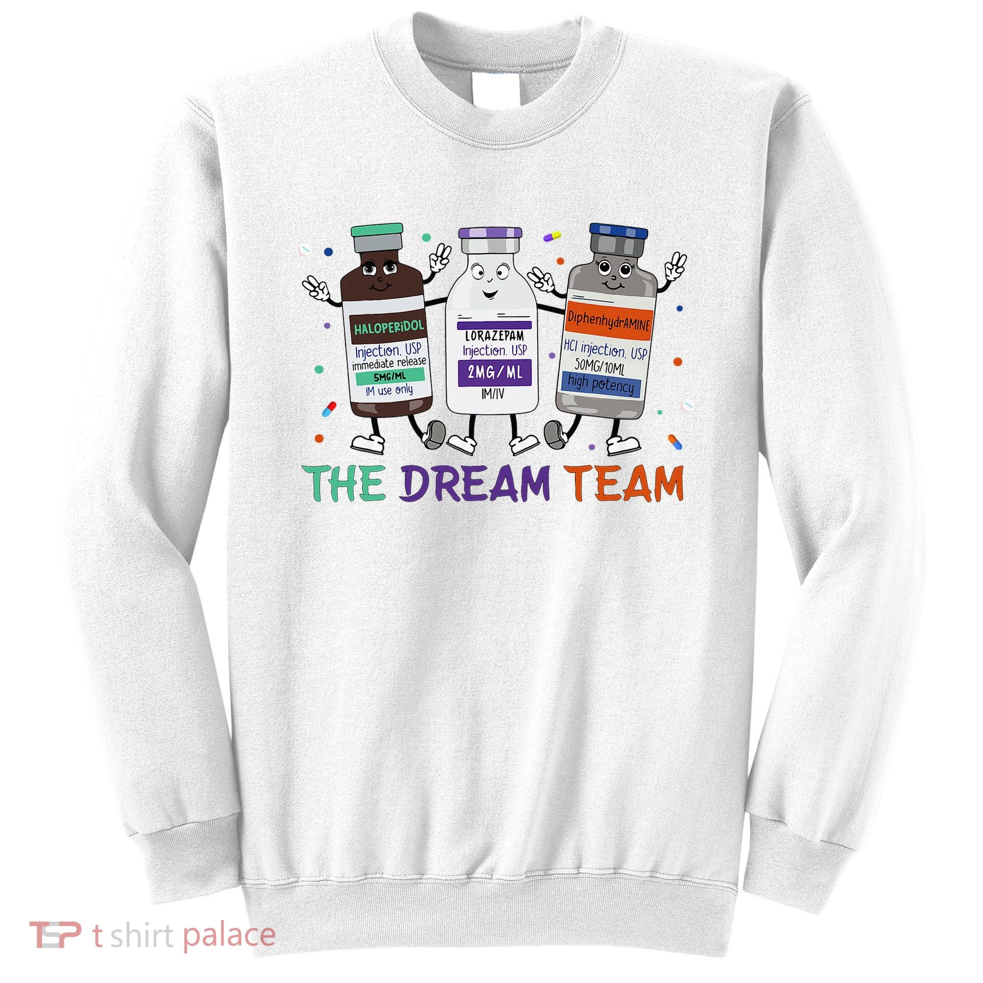The Dream Team Retro Groovy B52 Nurse Medical Nursing Psych Sweatshirt