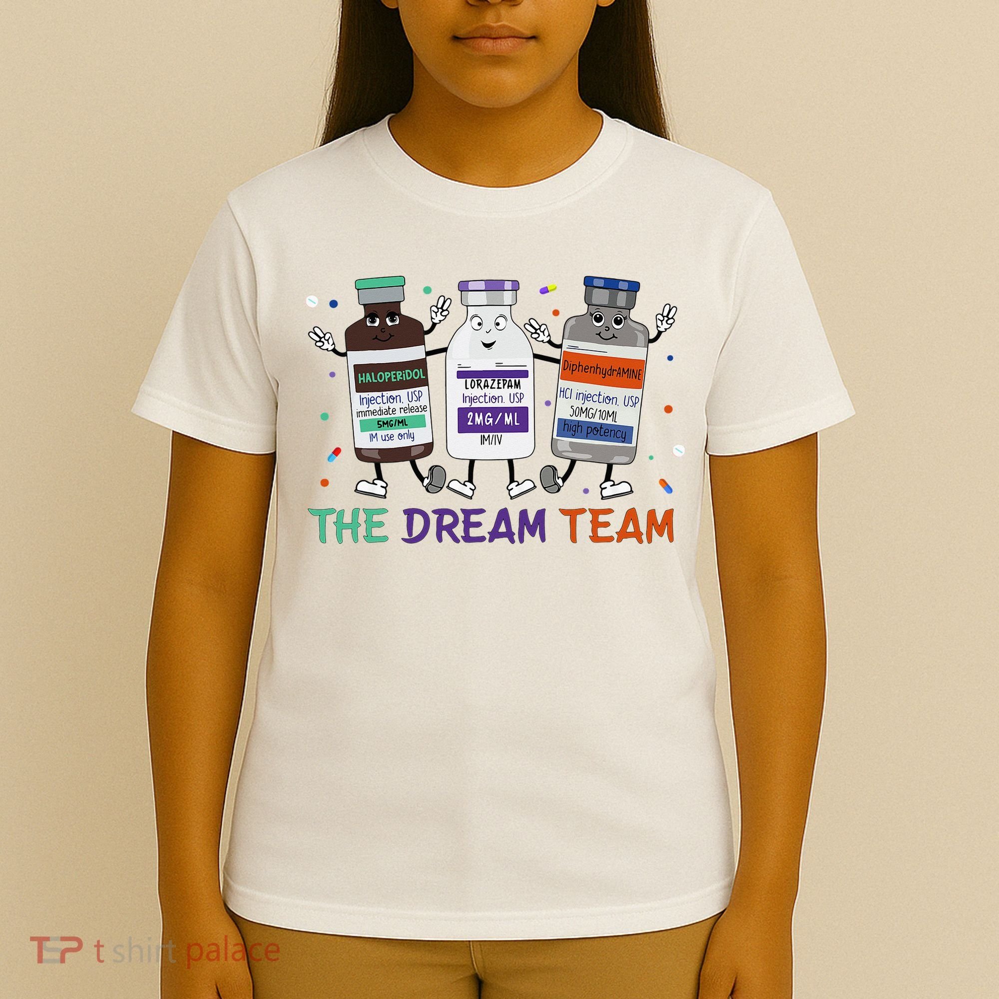 The Dream Team Retro Groovy B52 Nurse Medical Nursing Psych T-Shirt