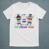 The Dream Team Retro Groovy B52 Nurse Medical Nursing Psych T-Shirt thumb 5