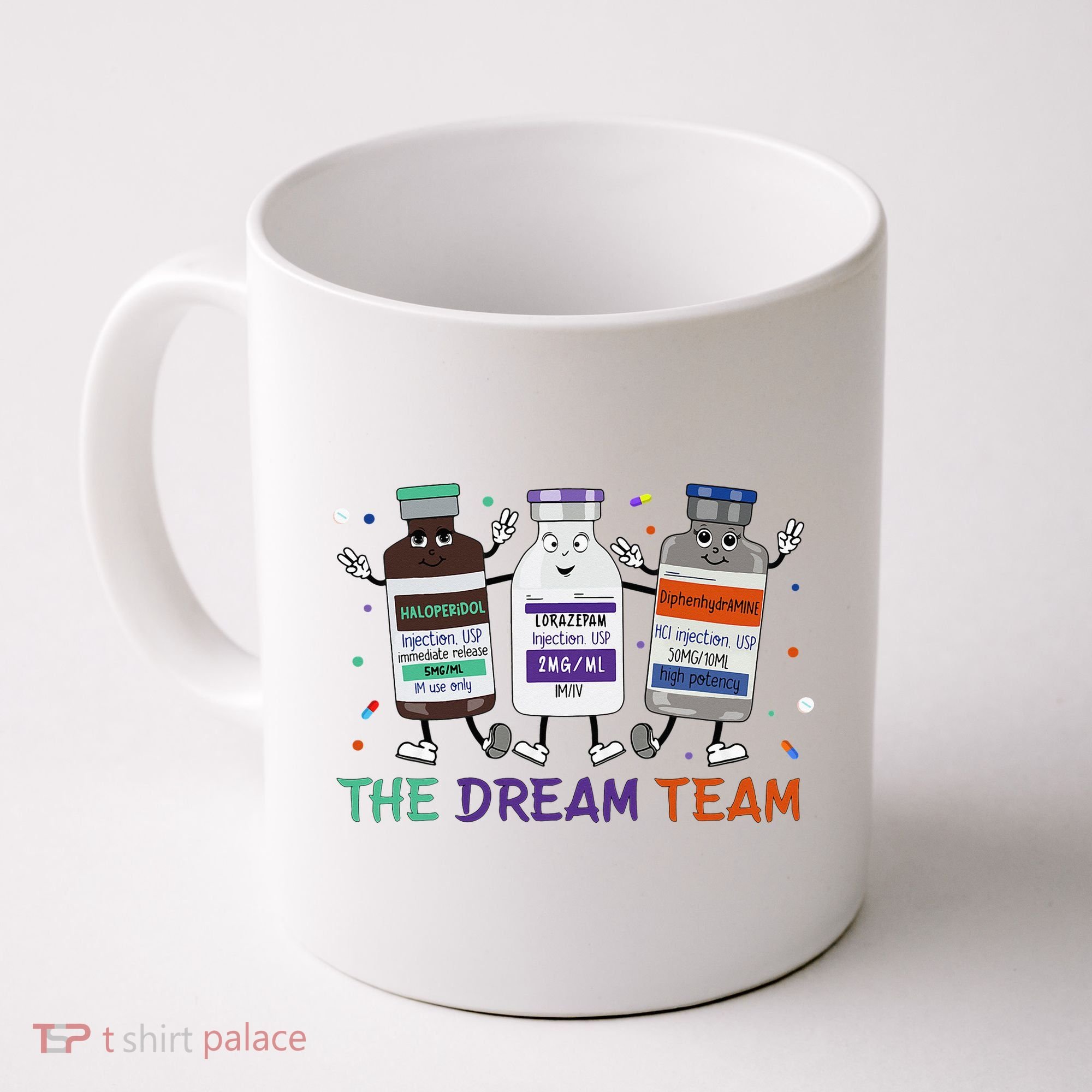 The Dream Team Retro Groovy B52 Nurse Medical Nursing Psych Coffee Mug