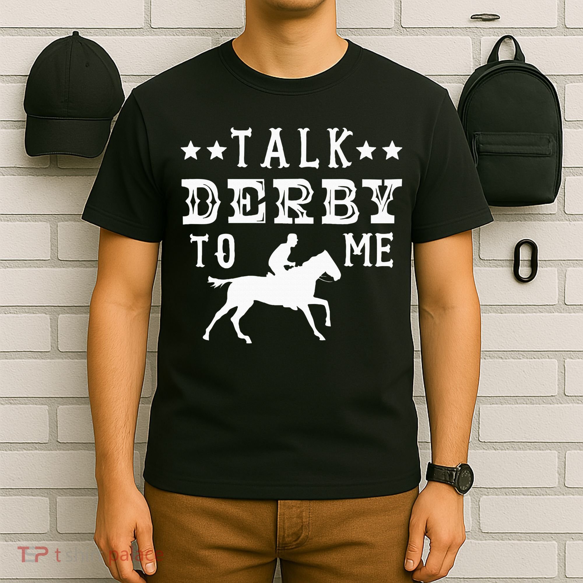 Talk Derby To Me Horse Racing Track Betting Gambling T-Shirt