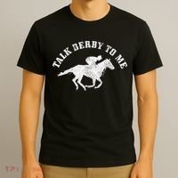 Talk Derby To Me Horse Racing Funny Gift T-Shirt thumb 3