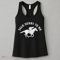 Talk Derby To Me Horse Racing Funny Gift Women's Tank Top thumb 3