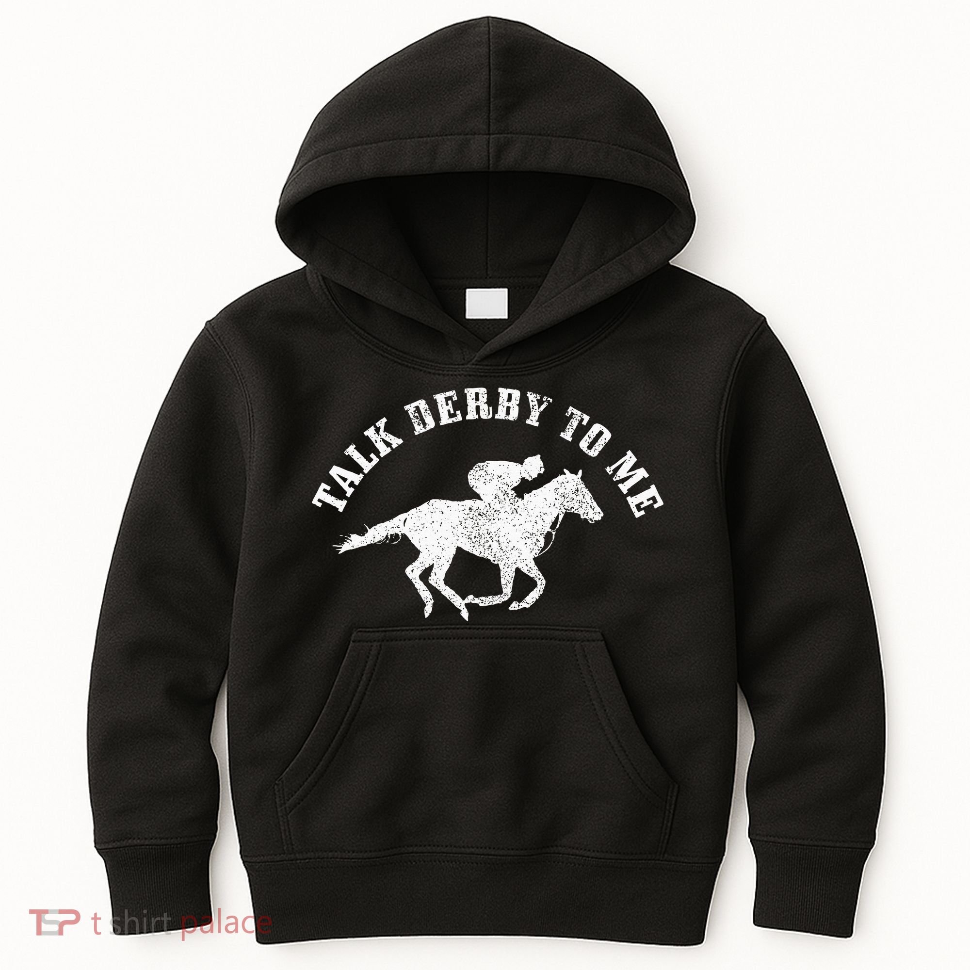 Talk Derby To Me Horse Racing Funny Gift Kids Hoodie