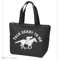 Talk Derby To Me Horse Racing Funny Gift Tote Bag thumb 3