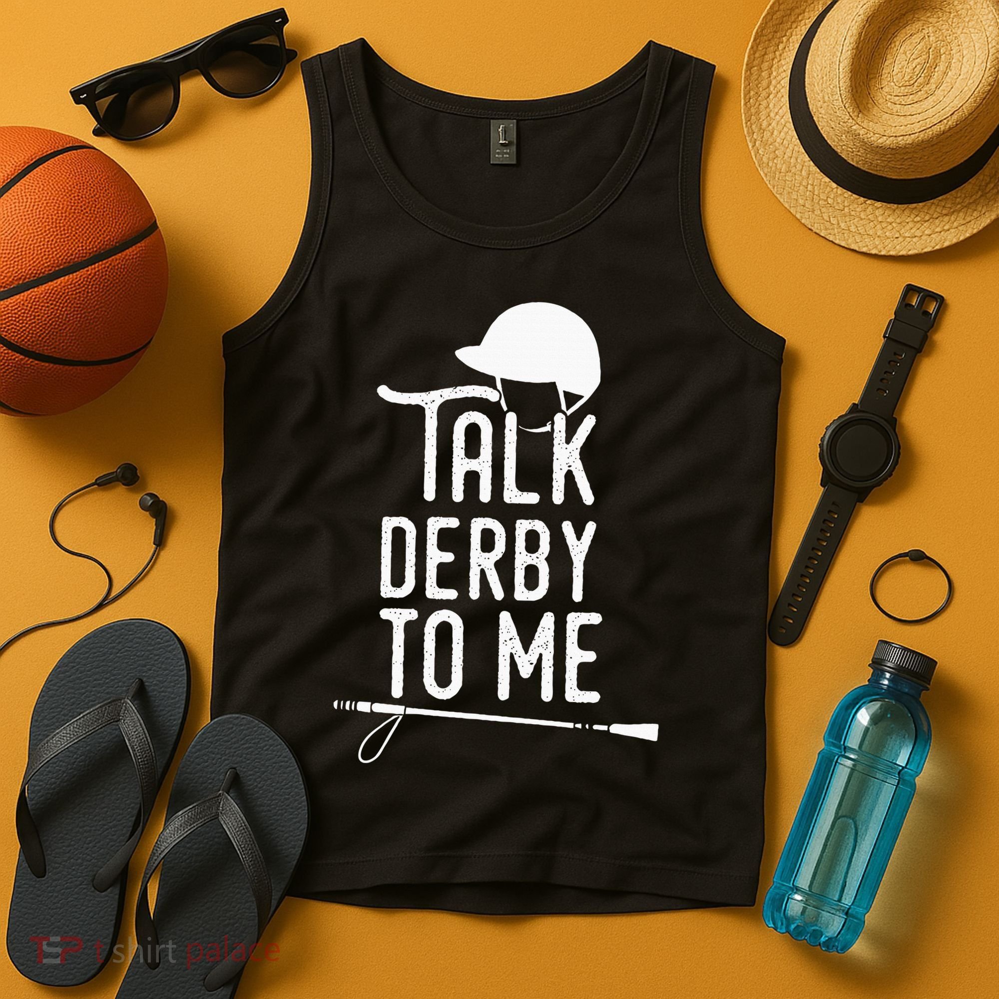 Talk Derby To Me I Horse Racing Humor Tank Top