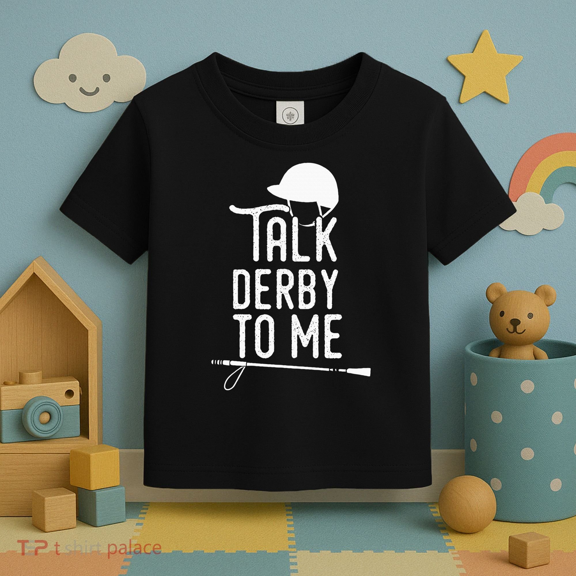 Talk Derby To Me I Horse Racing Humor Toddler T-Shirt