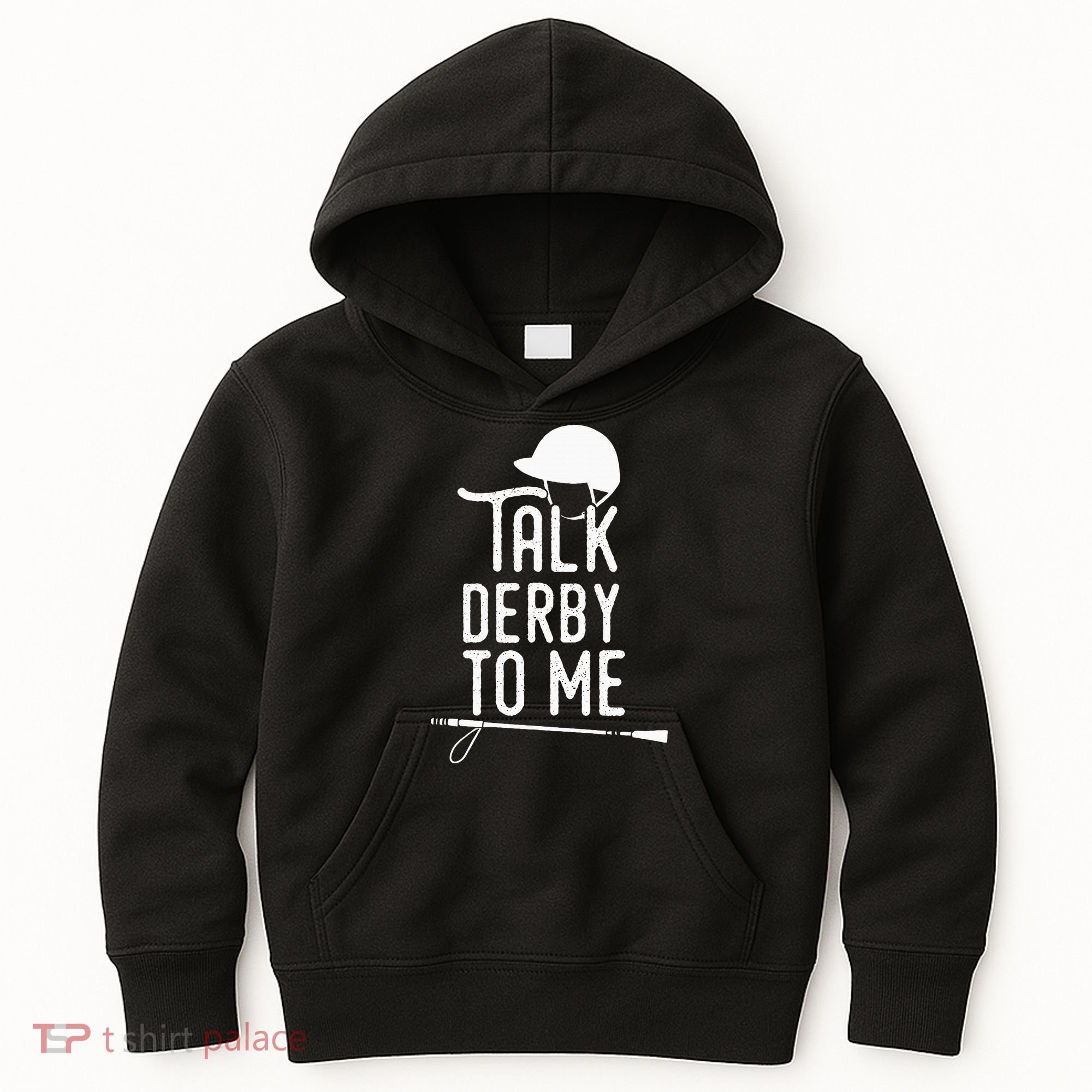 Talk Derby To Me I Horse Racing Humor Kids Hoodie