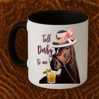 Talk Derby To Me Mint Juleps Derby Horse Racing Cute Gift Coffee Mug thumb 2