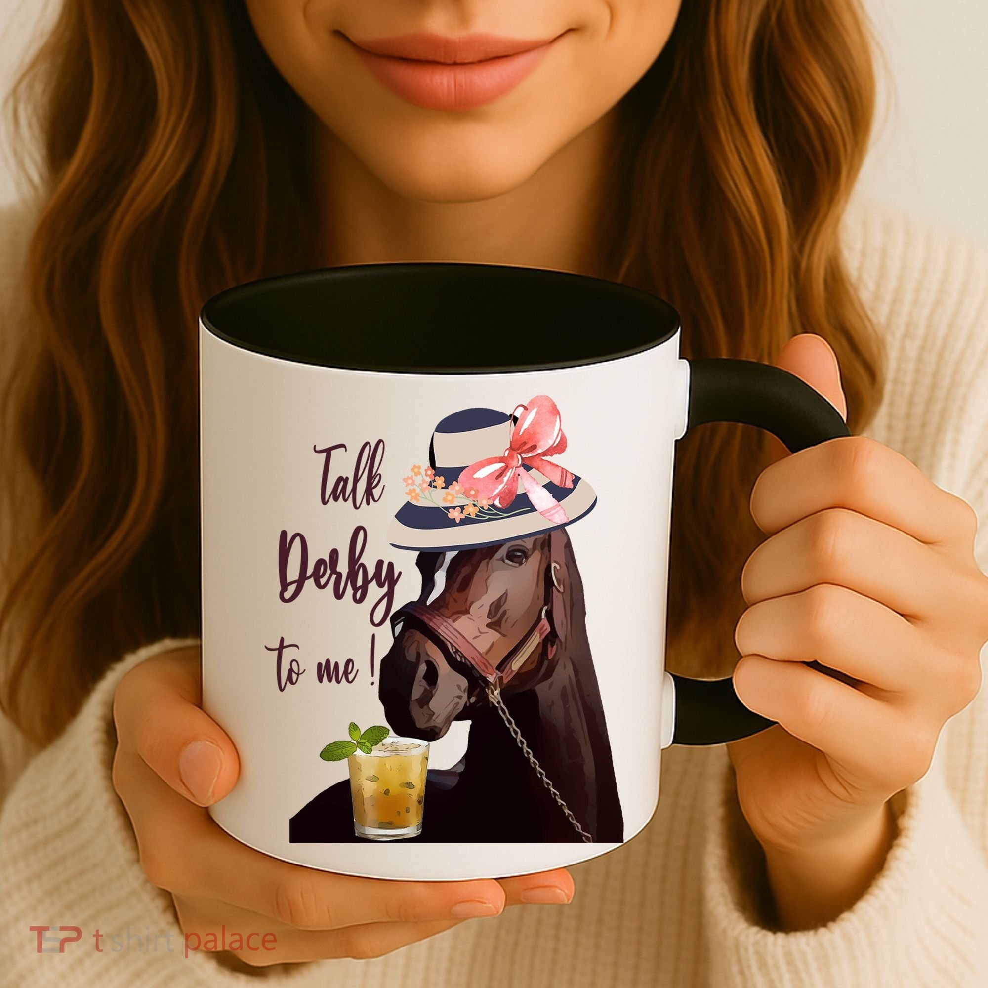 Talk Derby To Me Mint Juleps Derby Horse Racing Cute Gift Coffee Mug