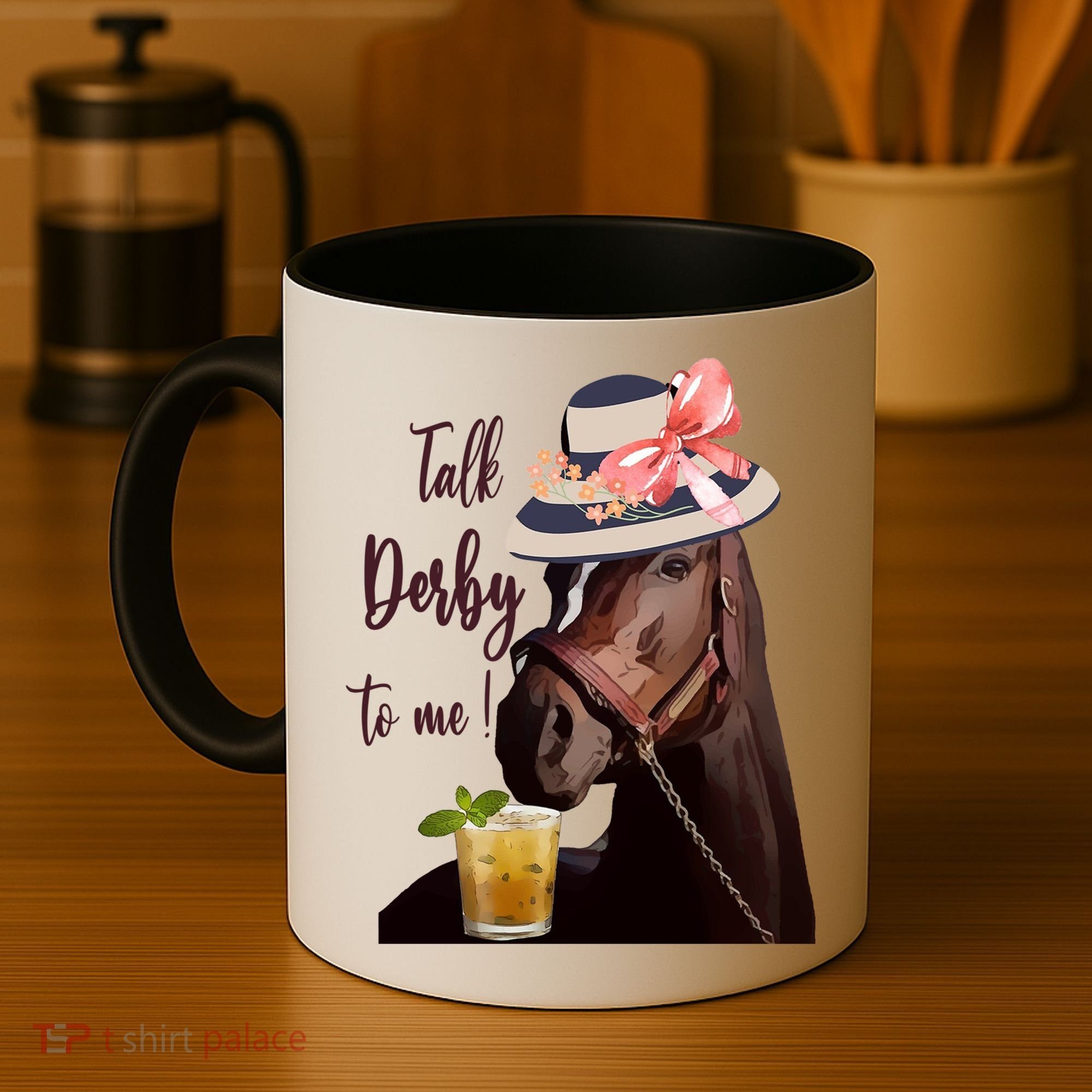 Talk Derby To Me Mint Juleps Derby Horse Racing Cute Gift Coffee Mug
