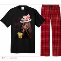 Talk Derby To Me Mint Juleps Derby Horse Racing Cute Gift Pajama Set thumb 0