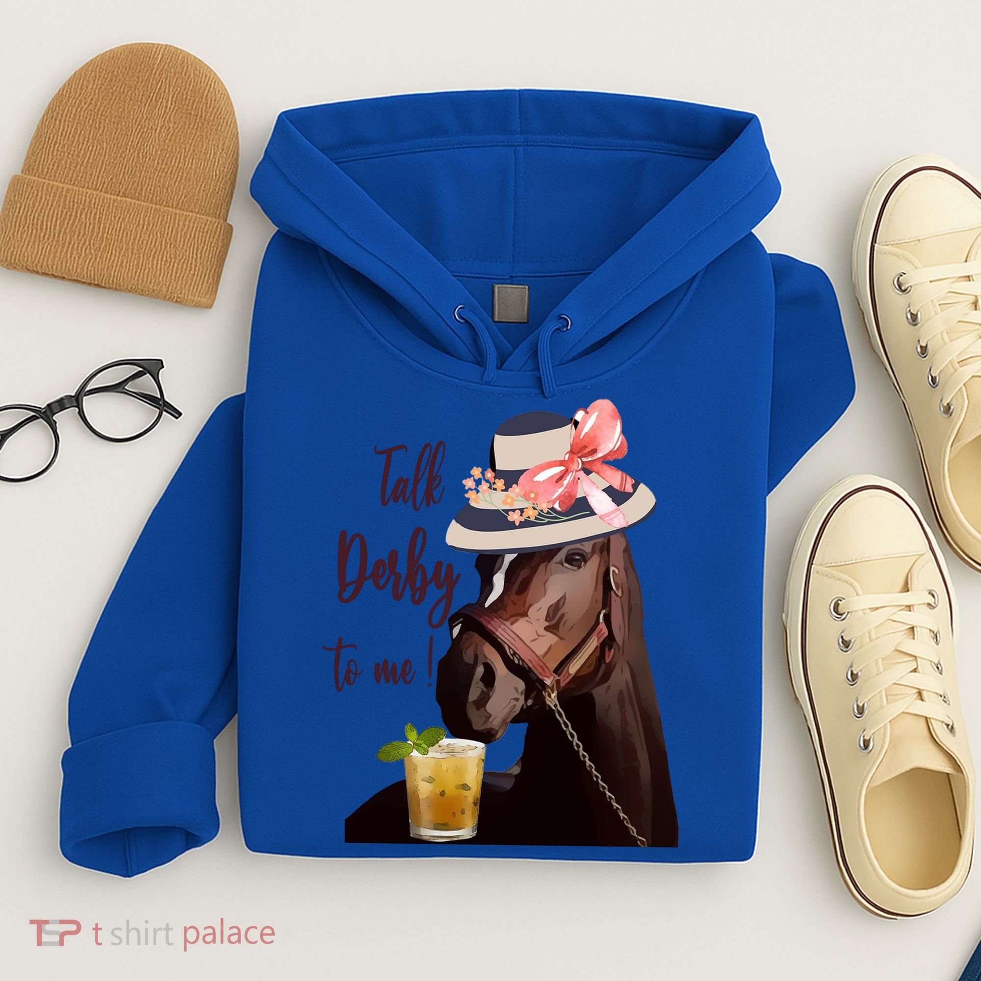 Talk Derby To Me Mint Juleps Derby Horse Racing Cute Gift Hoodie