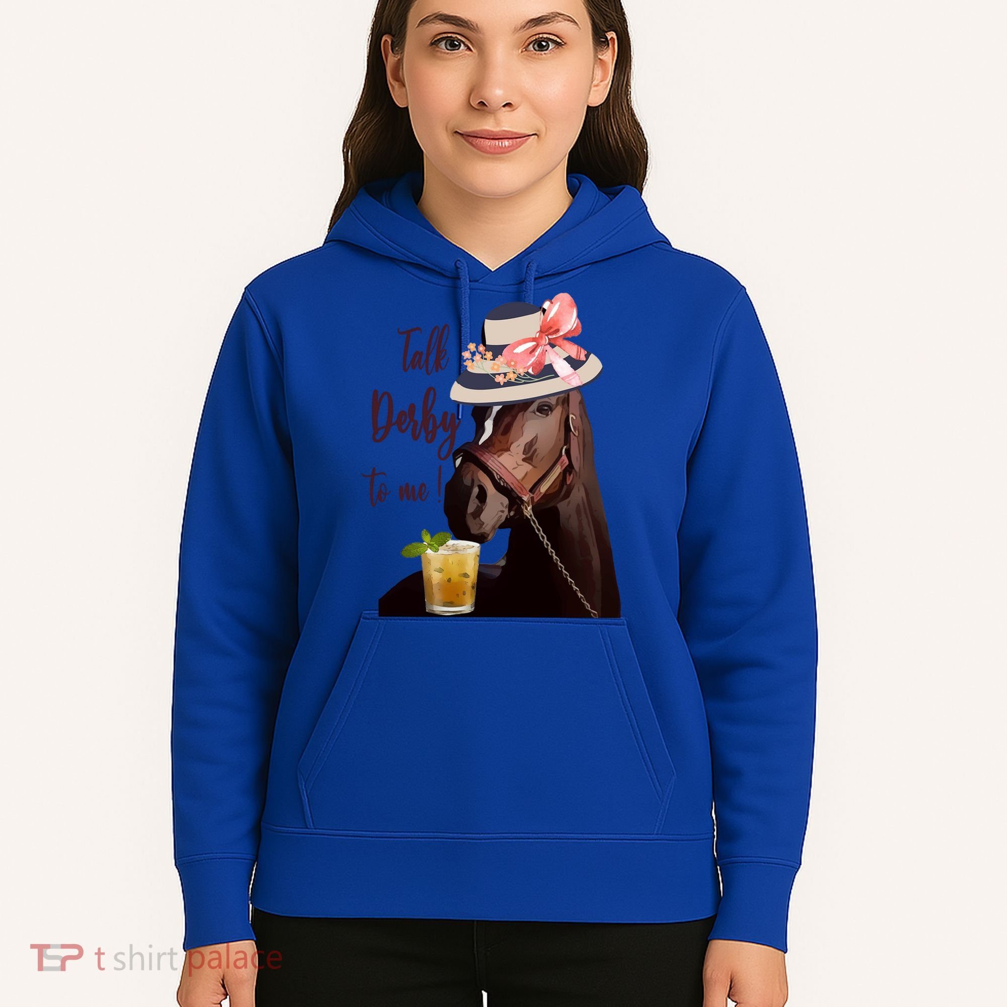 Talk Derby To Me Mint Juleps Derby Horse Racing Cute Gift Hoodie