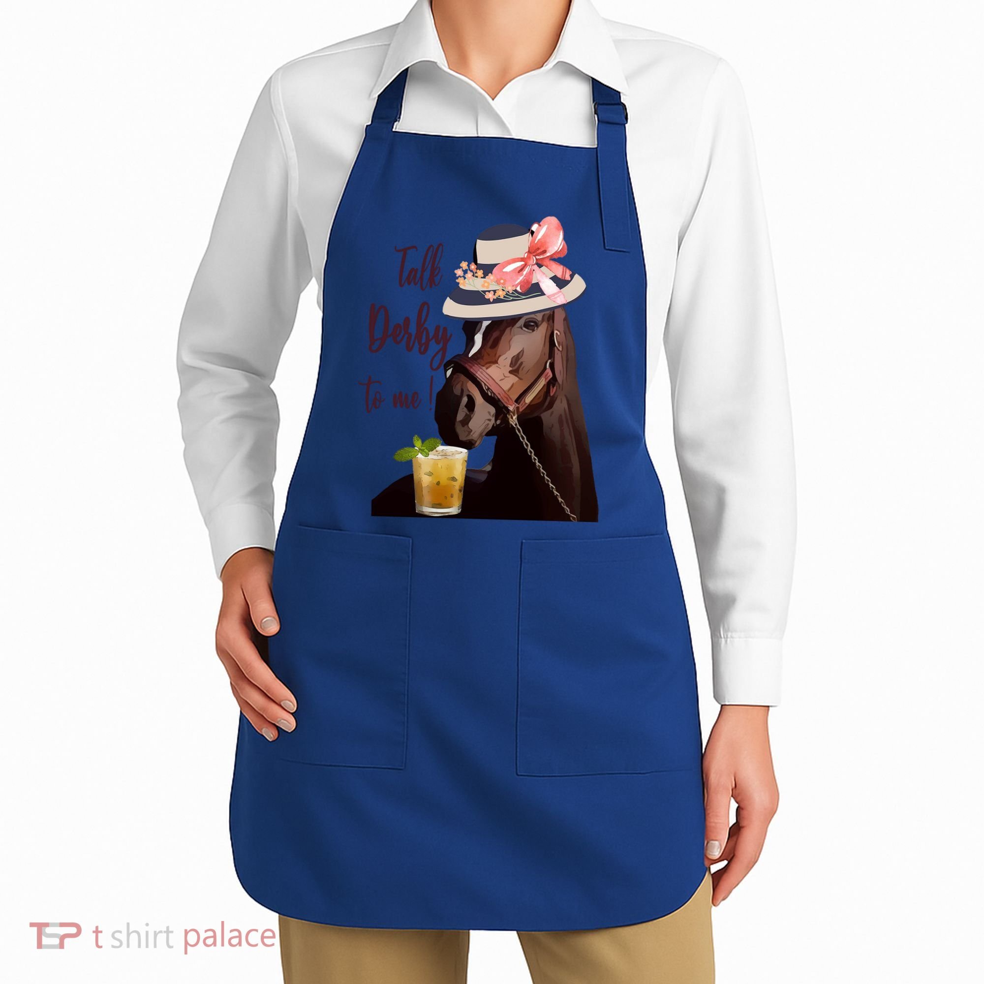 Talk Derby To Me Mint Juleps Derby Horse Racing Cute Gift Apron