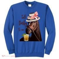 Talk Derby To Me Mint Juleps Derby Horse Racing Cute Gift Sweatshirt thumb 0