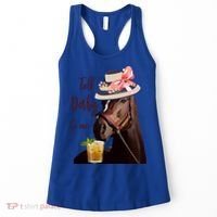 Talk Derby To Me Mint Juleps Derby Horse Racing Cute Gift Women's Tank Top thumb 0