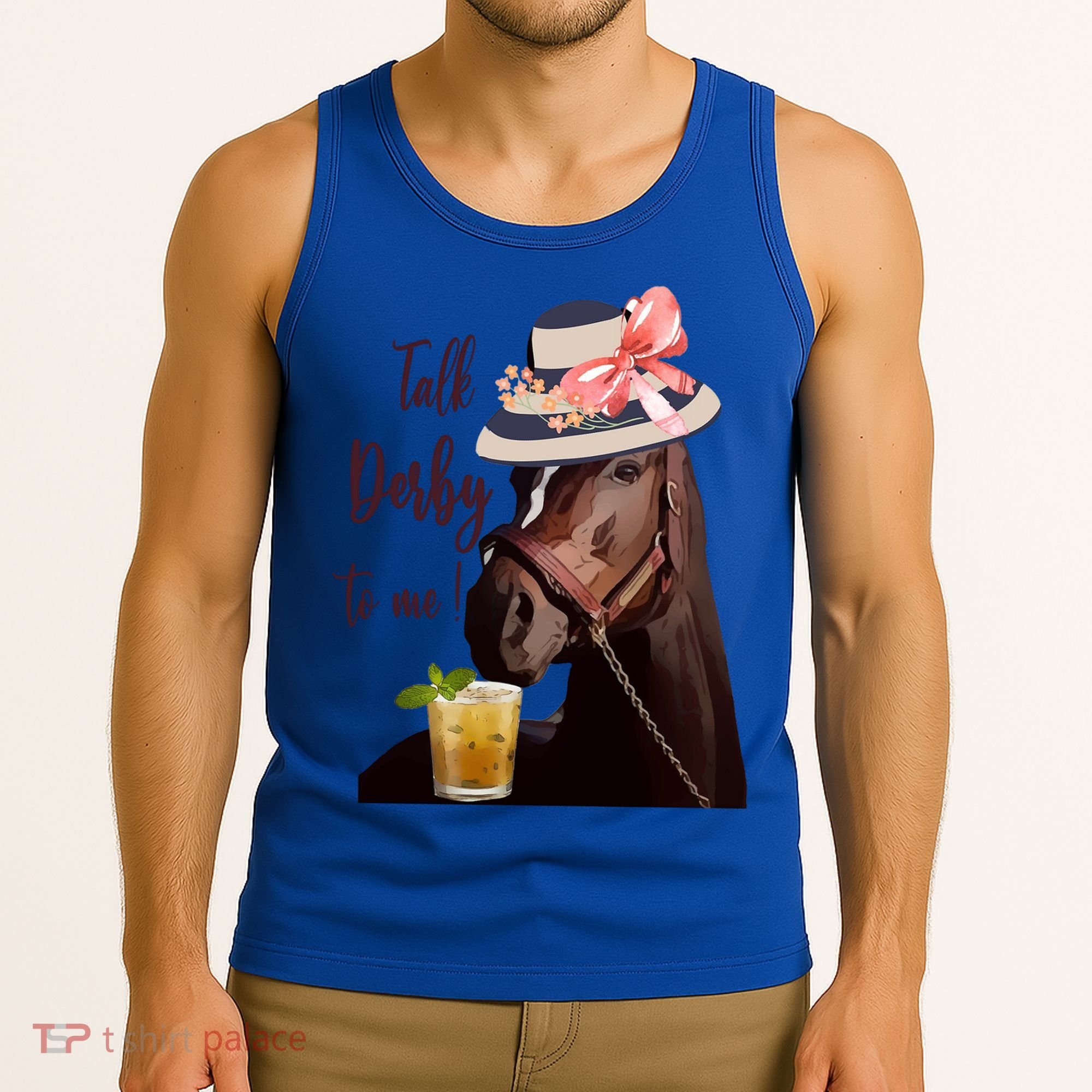 Talk Derby To Me Mint Juleps Derby Horse Racing Cute Gift Tank Top