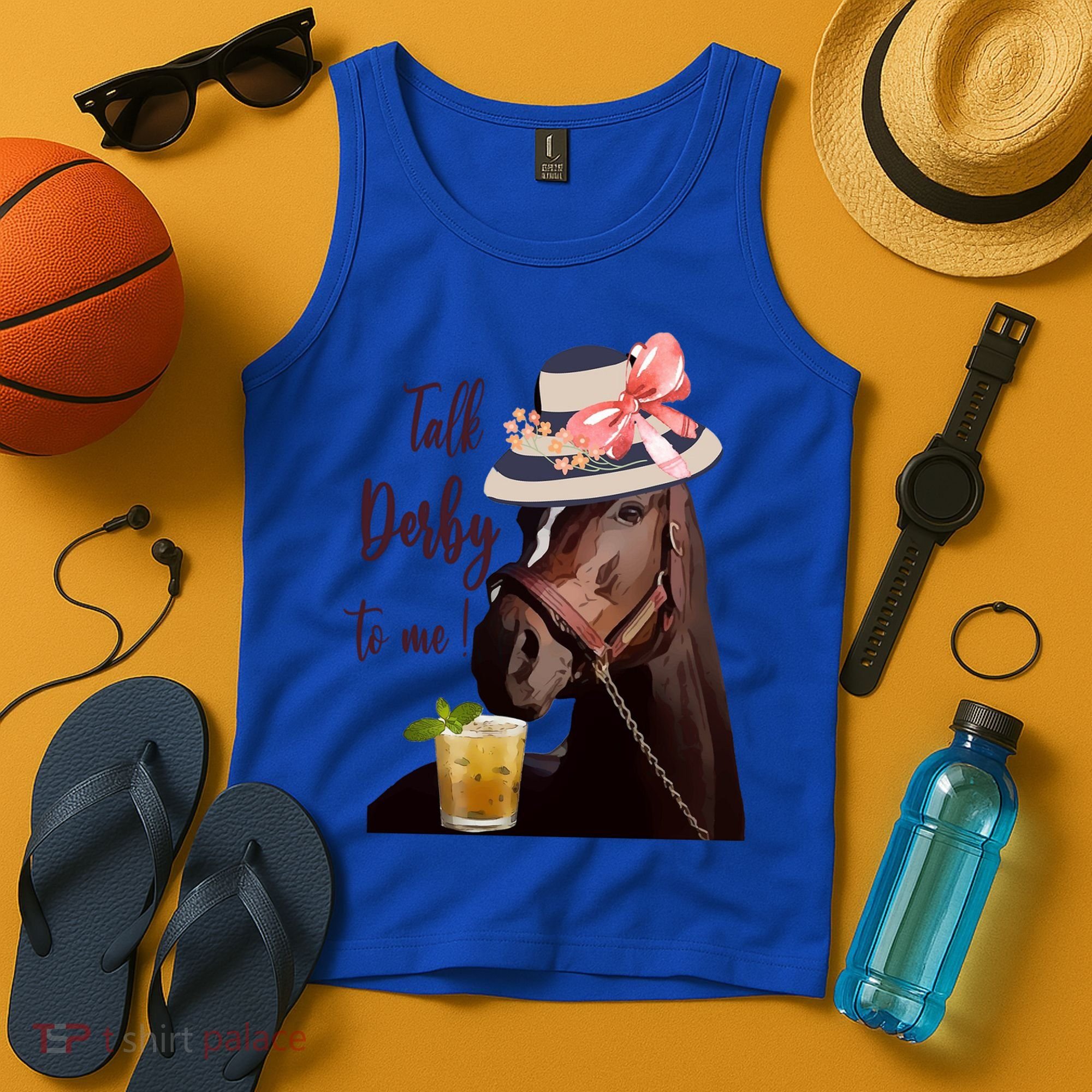 Talk Derby To Me Mint Juleps Derby Horse Racing Cute Gift Tank Top