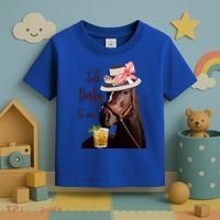 Talk Derby To Me Mint Juleps Derby Horse Racing Cute Gift Toddler T-Shirt thumb 3