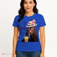 Talk Derby To Me Mint Juleps Derby Horse Racing Cute Gift Women's T-Shirt thumb 4