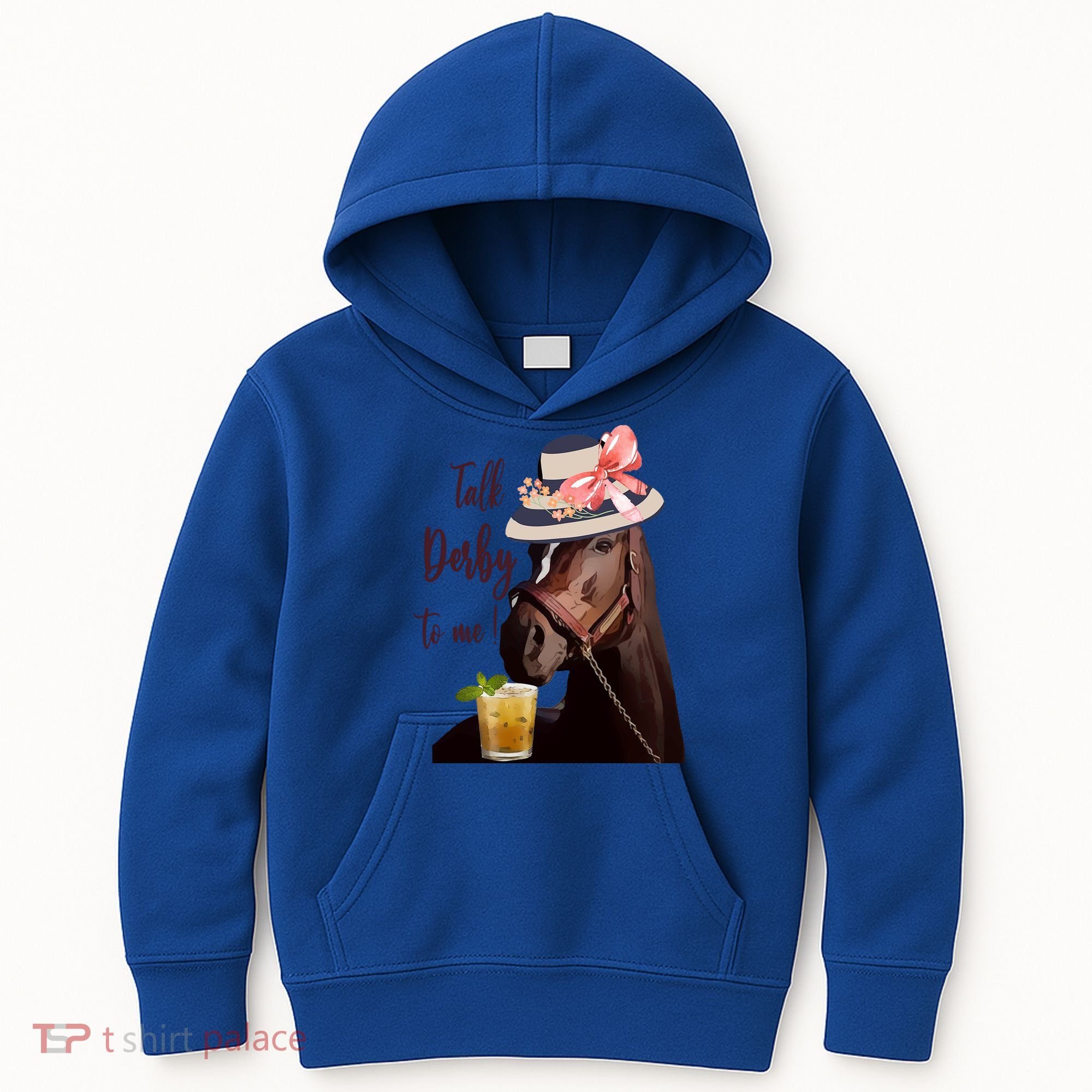 Talk Derby To Me Mint Juleps Derby Horse Racing Cute Gift Kids Hoodie
