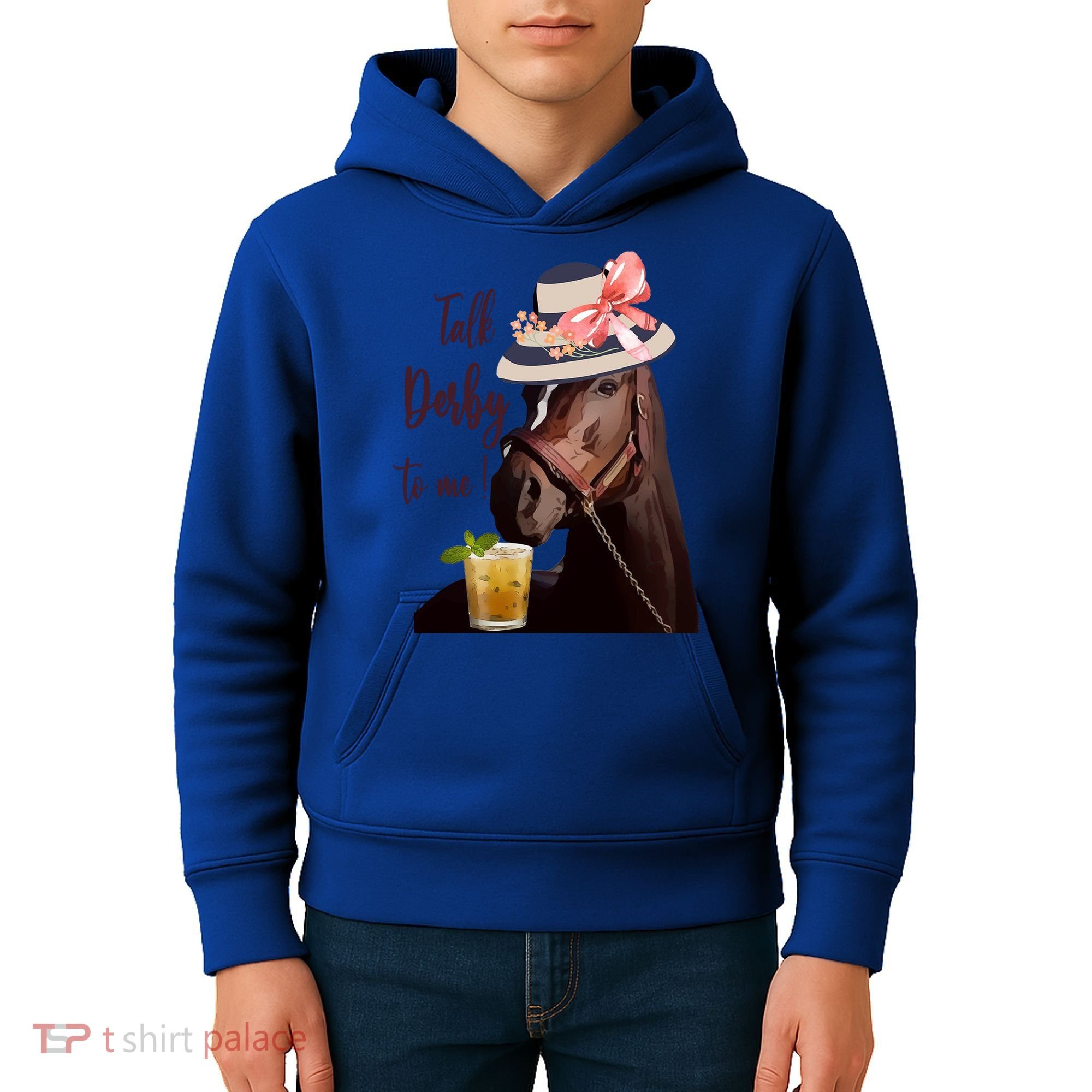Talk Derby To Me Mint Juleps Derby Horse Racing Cute Gift Kids Hoodie