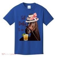 Talk Derby To Me Mint Juleps Derby Horse Racing Cute Gift Kids T-Shirt thumb 0