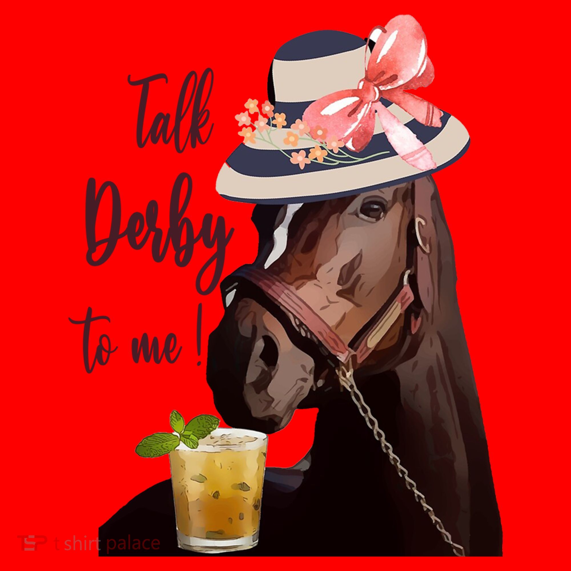 Talk Derby To Me Mint Juleps Derby Horse Racing Cute Gift Santa Hat