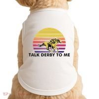 Talk Derby To Me Horse Racing Jockeys Sunset Race Doggie Tank thumb 0