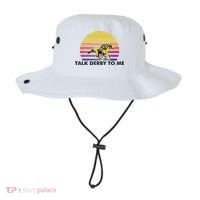 Talk Derby To Me Horse Racing Jockeys Sunset Race Bucket Hat thumb 0