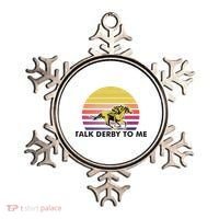 Talk Derby To Me Horse Racing Jockeys Sunset Race Ornament thumb 0