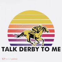 Talk Derby To Me Horse Racing Jockeys Sunset Race Hat thumb 2