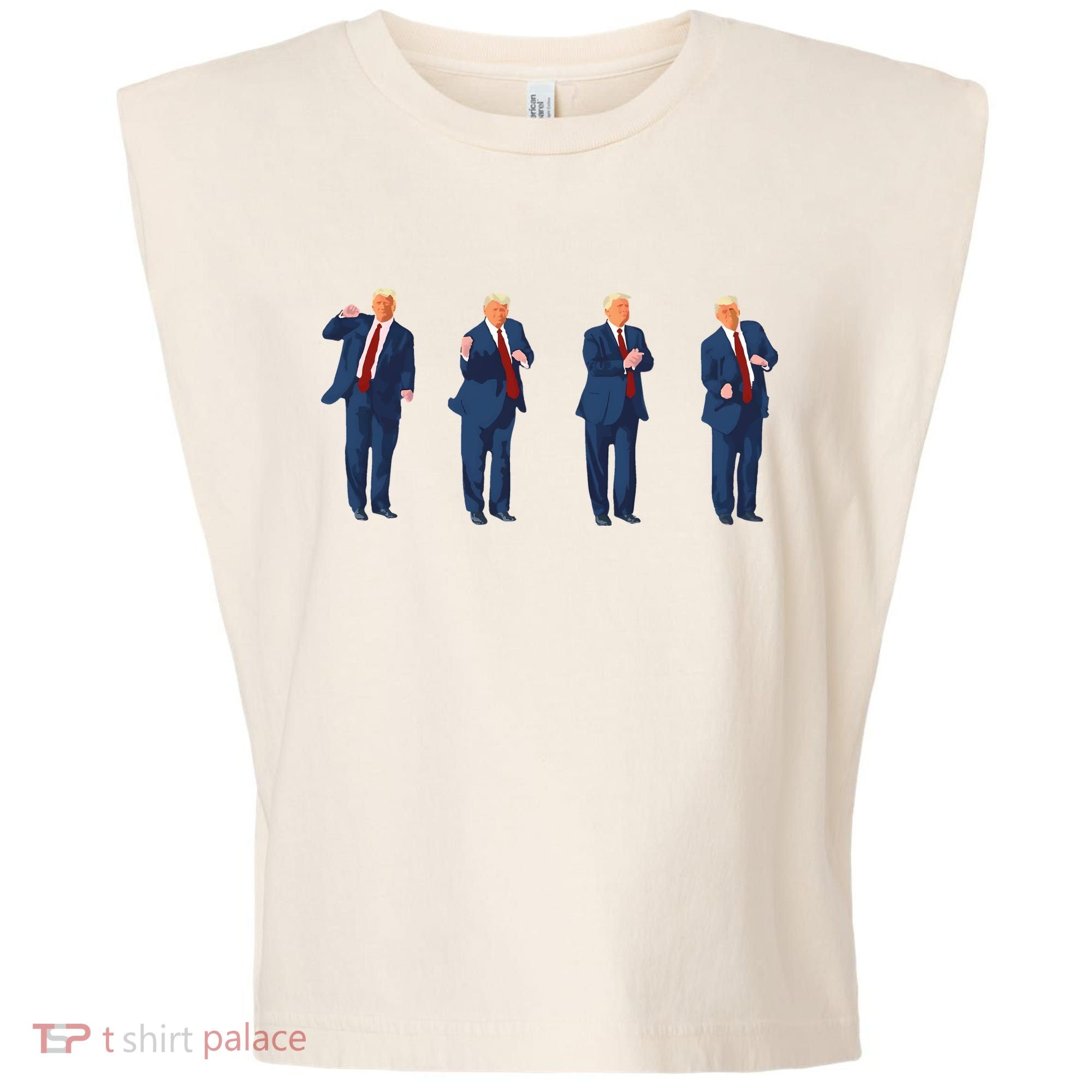 Trump Dance Garment-Dyed Women's Muscle Tee