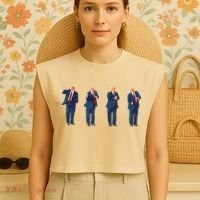 Trump Dance Garment-Dyed Women's Muscle Tee thumb 4