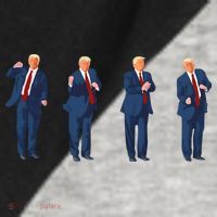 Trump Dance Raglan Baseball Sleeve Shirt thumb 2