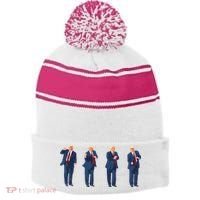 Trump Dance Stripe Pom Pom Beanie thumb 0