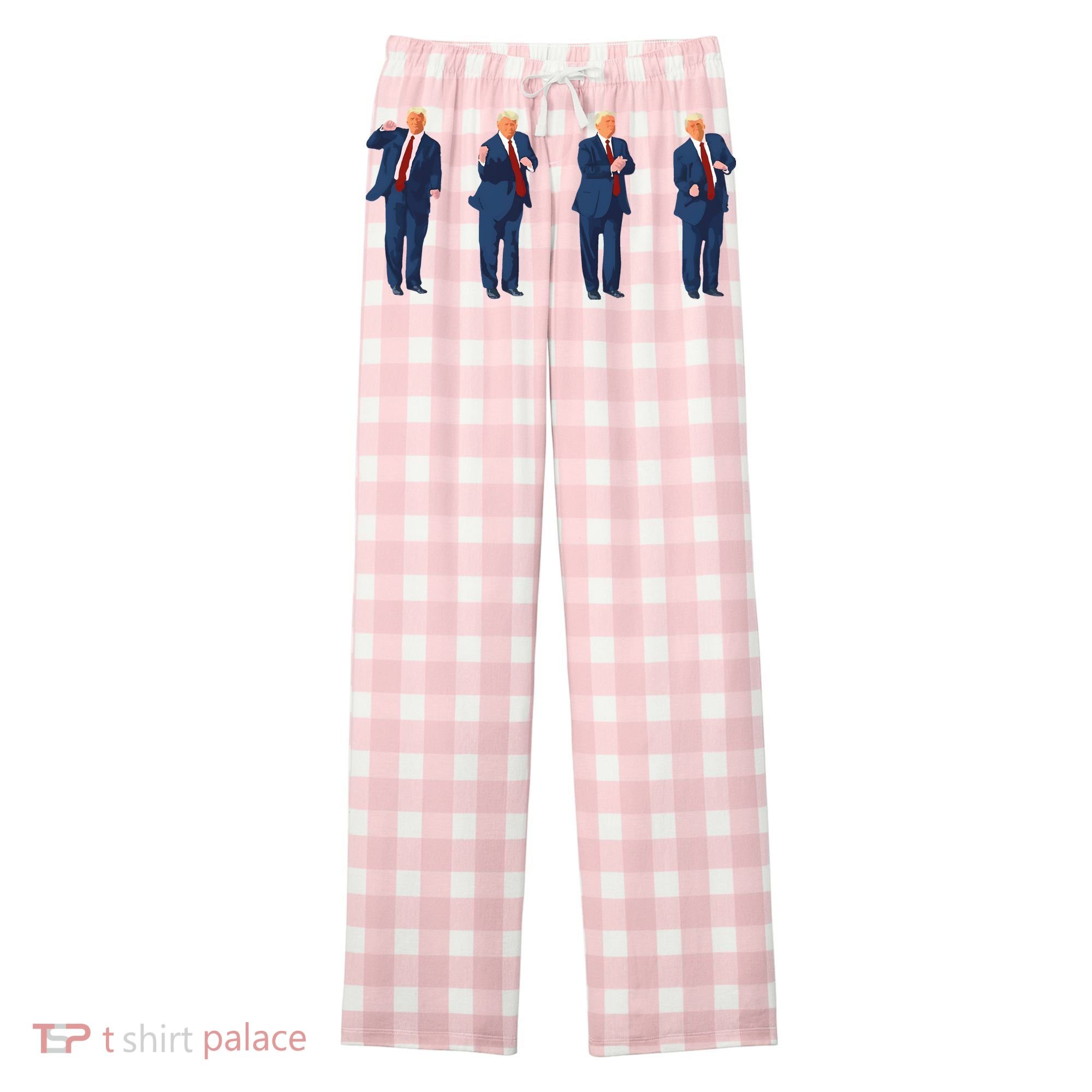 Trump Dance Women's Flannel Plaid Pajama Pants