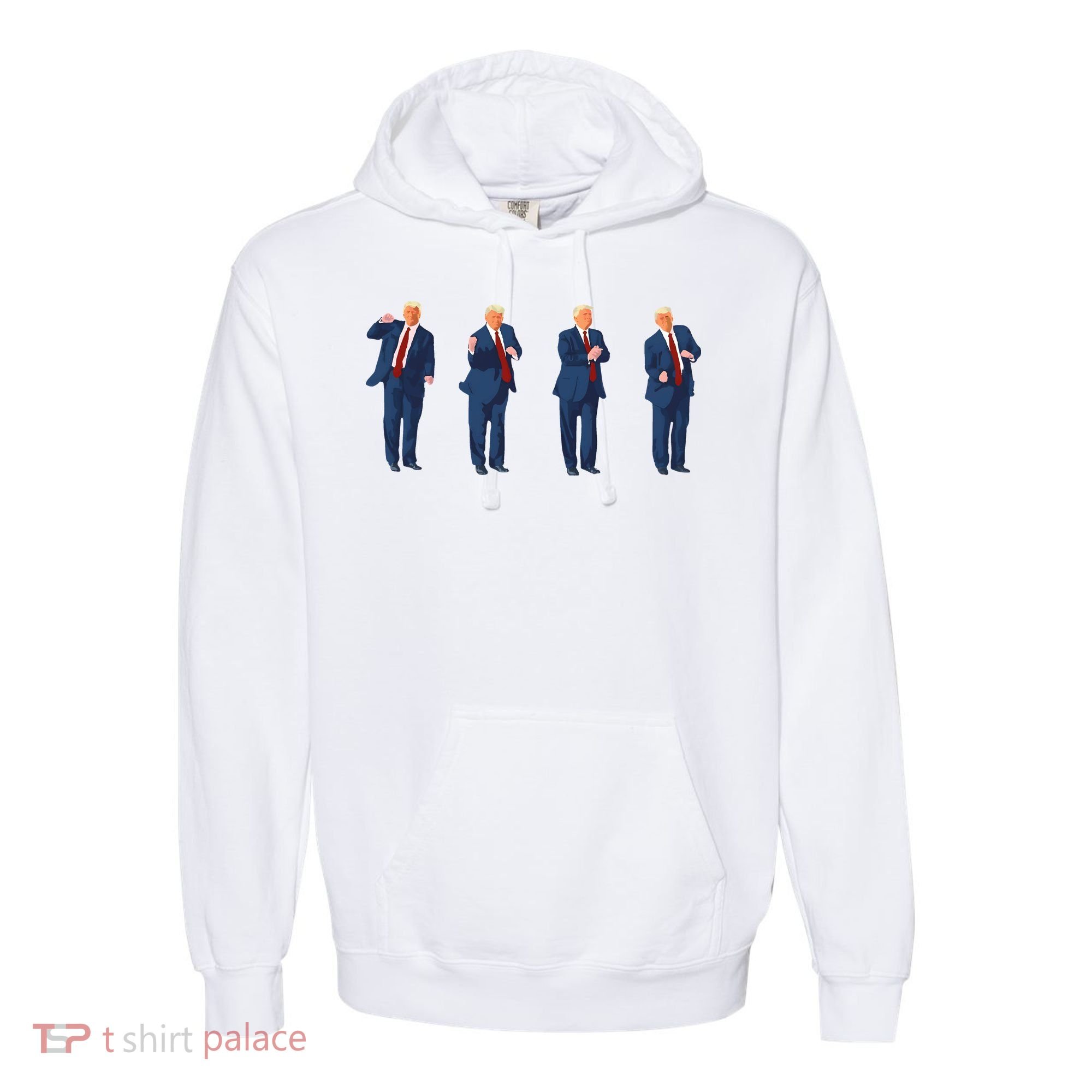 Trump Dance Comfort Colors Garment-Dyed Hooded Sweatshirt