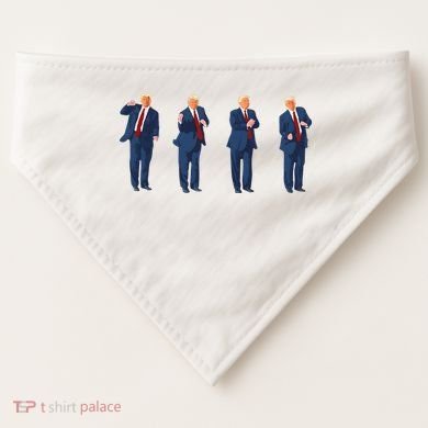 Trump Dance USA-Made Doggie Bandana