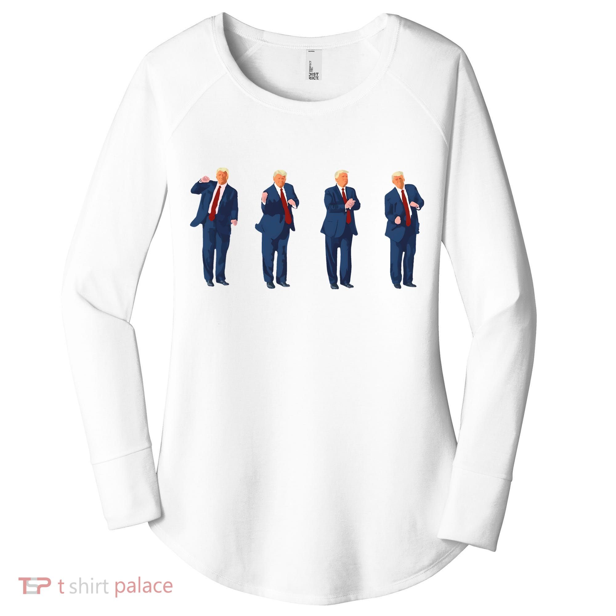 Trump Dance Women's Perfect Tri Tunic Long Sleeve Shirt