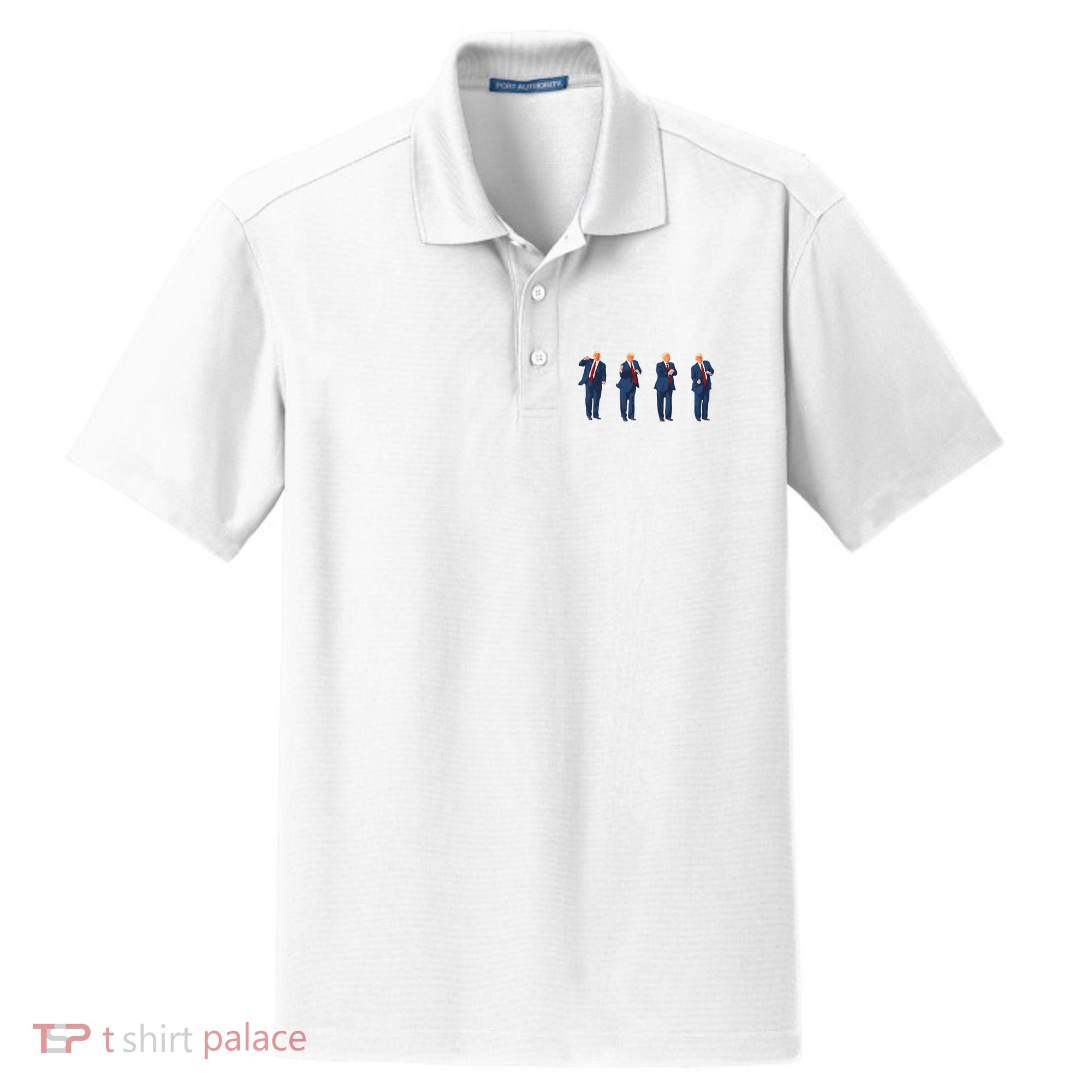 Trump Dance Dry Zone Grid Polo