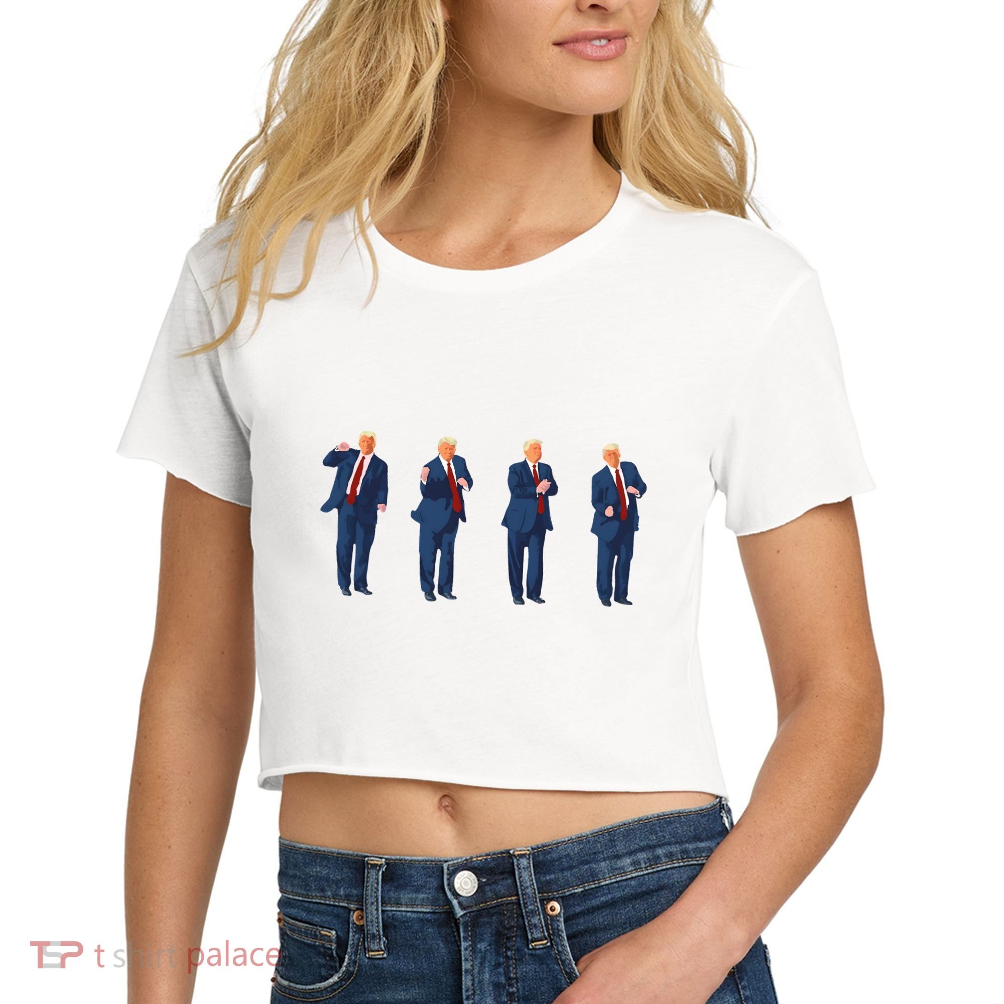 Trump Dance Women's Crop Top Tee