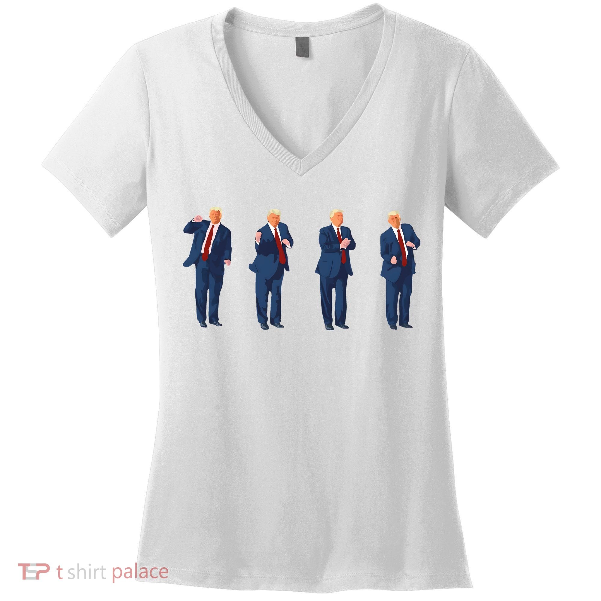 Trump Dance Women's V-Neck T-Shirt