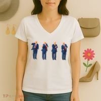 Trump Dance Women's V-Neck T-Shirt thumb 3